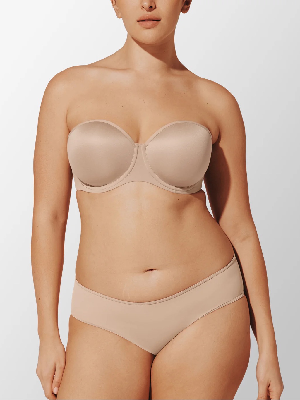 Thirdlove 24/7 Strapless Bandeau Bra In Nude 34e